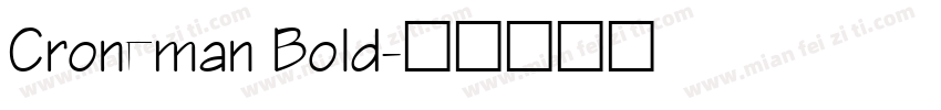 Croneman Bold字体转换